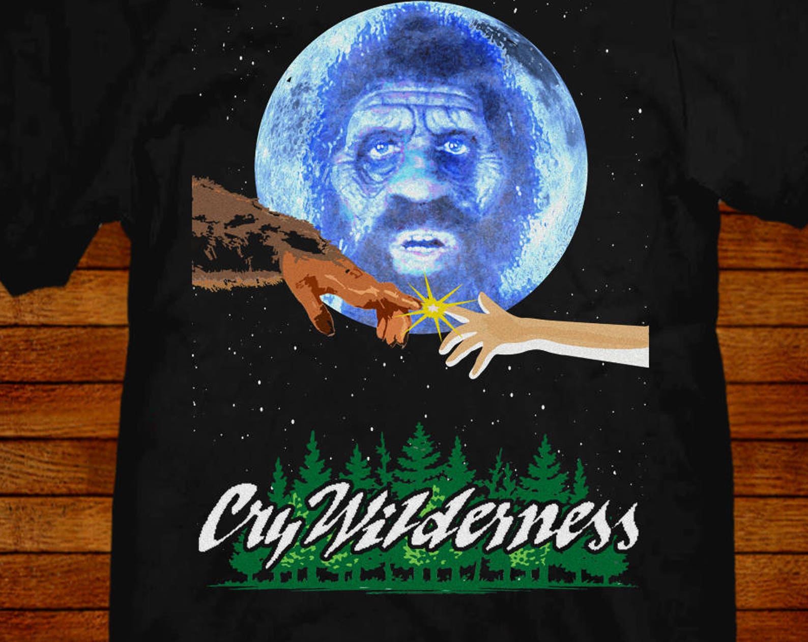 MST3K T shirt: Cry Wilderness E.T. Parody S