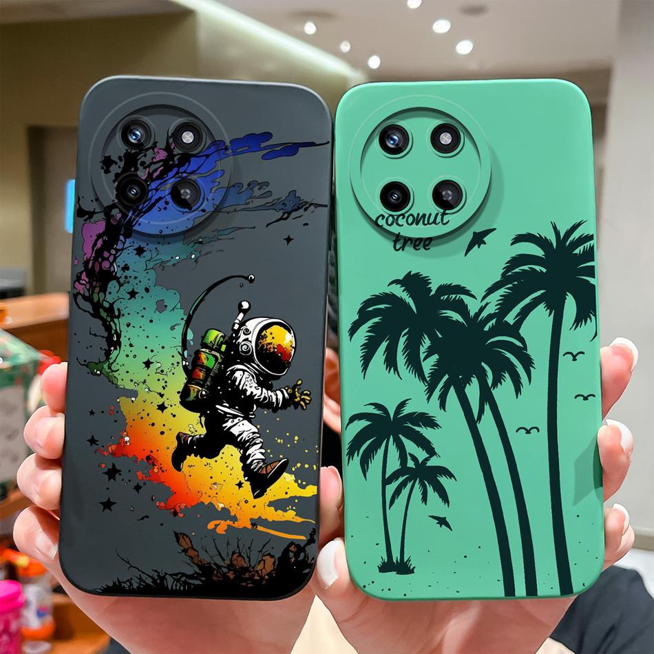 Leisure Style Case For Oppo Realme 11 Pro Plus Full Protection Soft Liquid Silicone Back Cover For Realme11 4G 5G Phone Cases