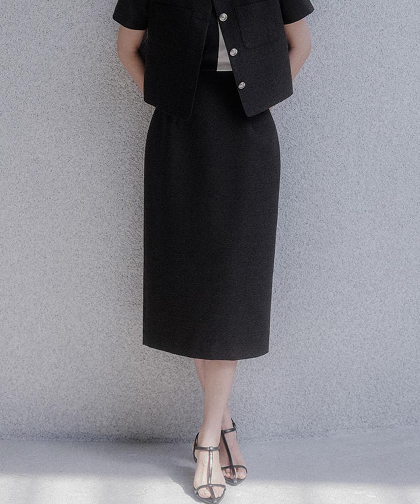 Memua Floy Tweed Long Skirt