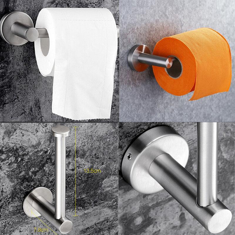 KITCHEN ROLL HOLDER WOODEN PAPER TOWEL POLE RAIL STAND DISPENSER GREY QUALITY