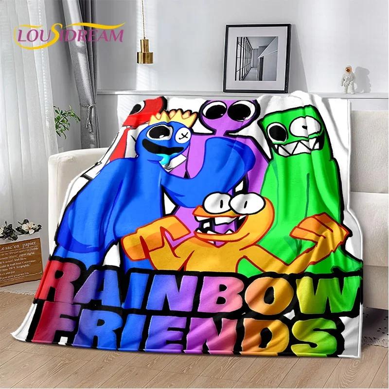 Game R-Rainbow Friends Cartoon Soft Flannel Blanket for Beds Bedroom Sofa Picnic ,Throw Blanket for Cover Outdoors Leisure Gift