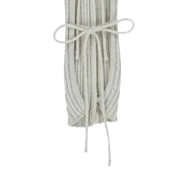 RIBBON LEG WARMER [LIGHT GREY]