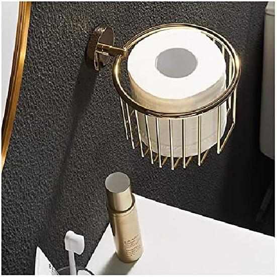 Toilet Paper Holder Toilet Paper Holders Wall Mount Tissue Dispenser Hollow All Copper Paper Towel Rack Multifold Paper Towel Dispenser (Color : B,