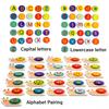 Montessori Snail Color Sorting Toys Alphabet Matching Early Education Toys for Tooders Preschool Learning Activities Toys