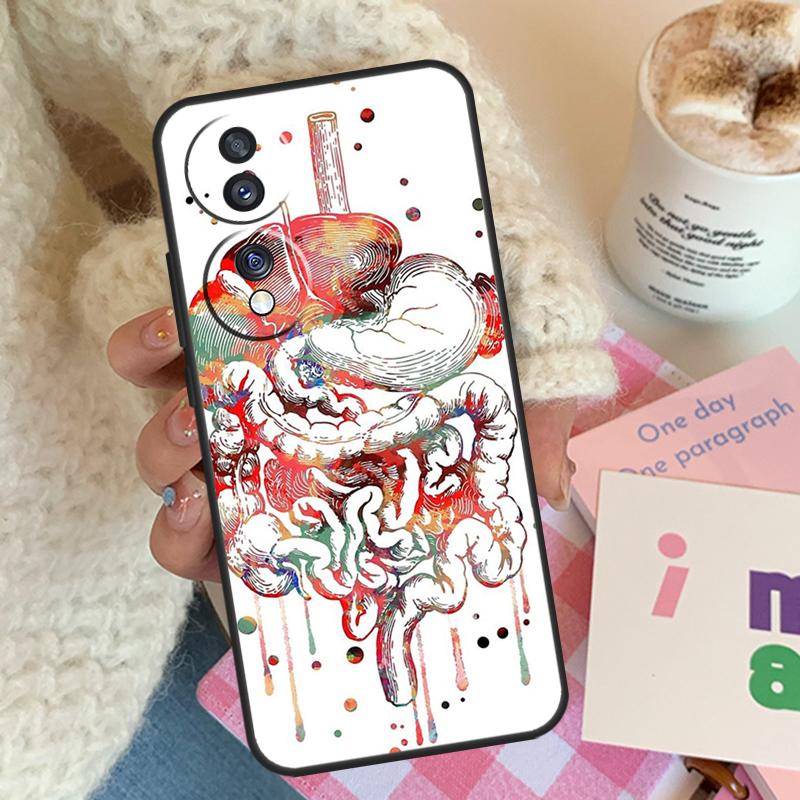 Medical Human Organs Meridian Art For Honor Magic 8 Pro 6 5 7 Lite Case For Honor 50 70 90 200 400 X8b X9a X9b X9c X9d Win RT