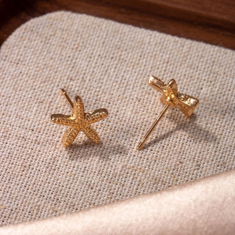 Cold Style Fashion Trend Starfish Earrings Women's Personalized Design Popular Earrings Ear Jewelry