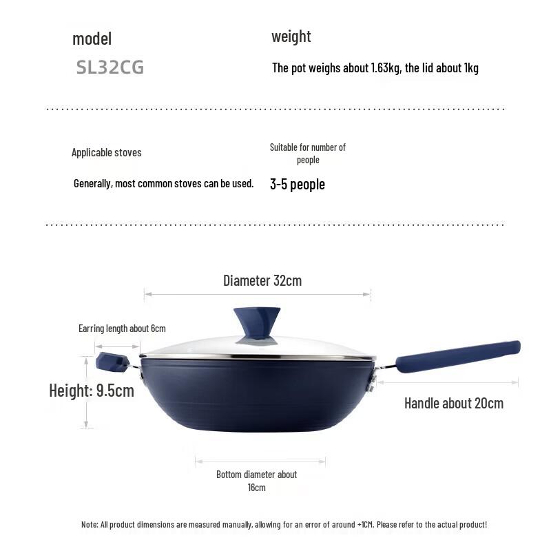 COOKER KING 32cm Non-stick Wok