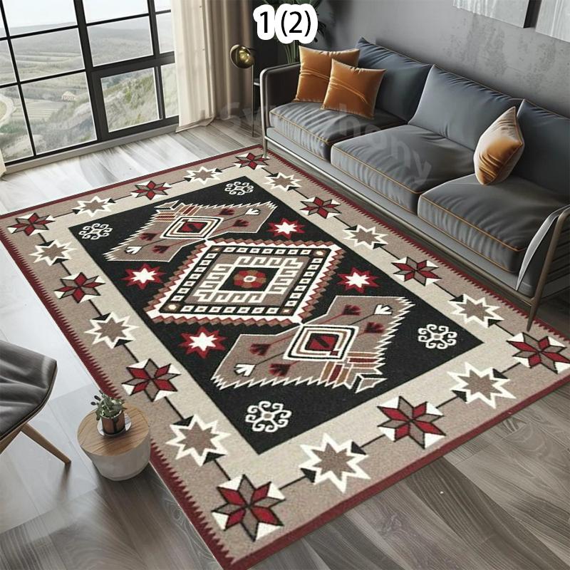 Tribal Carpet Mat Rug Home Decoration Living Room Floor Rug Ethnic Pattern Vintage Style Indoor Area Rug Carpets for Living Room