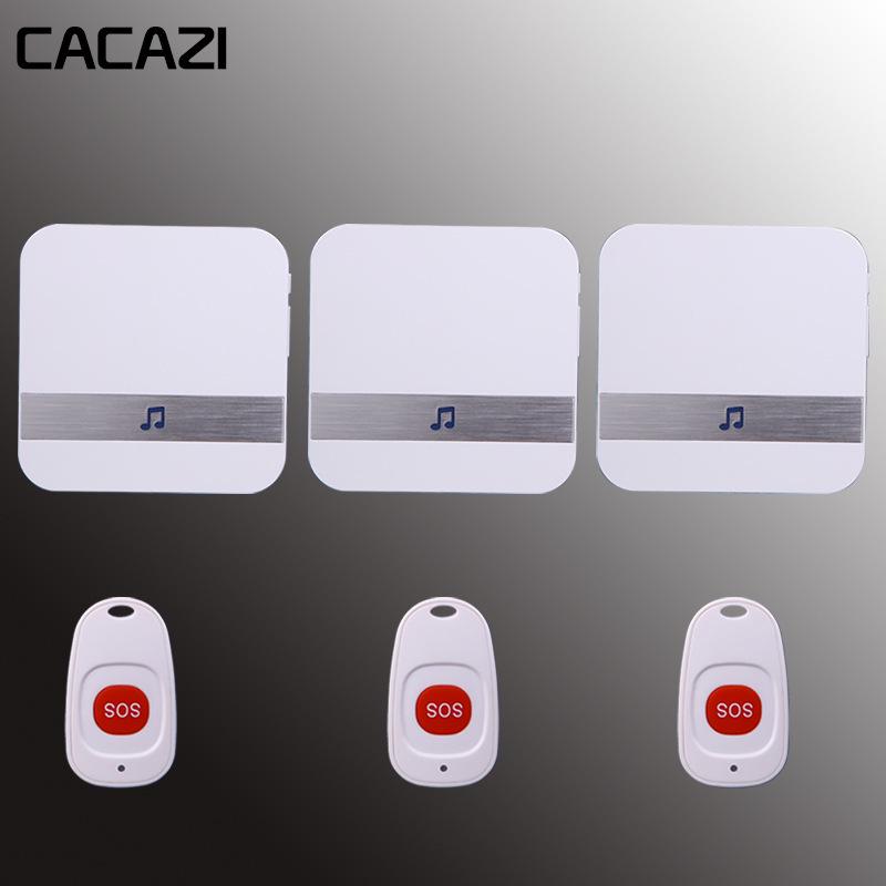 Smart Wireless Alarm & Doorbell for Elderly and Postpartum Care White