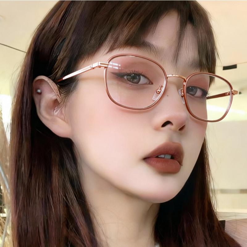 Korean Fashion Men And Women Square Black Frame Classic Anti Blue Light Glasses TR Retro Versatile Anti-radiation Eyeglasses Can Replaceable Lenses