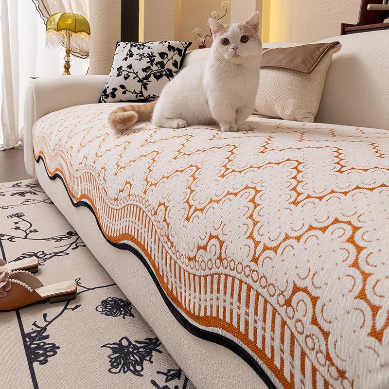 New Special-Shaped Sofa Cushion, Universal In All Seasons, High-End Non-Slip Seat Cushion, Straight Row Three-Person Sofa Cover