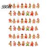 Winter Wonderland Decor Gingerbread Man Hanging Ornaments, Wooden Figure Pendants, Xmas Tree Rustic Christmas Decorations for Tree, Party Favors
