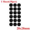 180/18Pcs Felt Pad Sticker Self Adhesive Desk Chair Sofa Legs Pads Square Round Bottom Furniture Table Legs Anti Scratch Cover