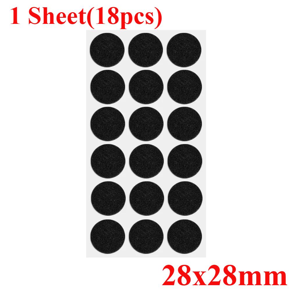 180/18Pcs Felt Pad Sticker Self Adhesive Desk Chair Sofa Legs Pads Square Round Bottom Furniture Table Legs Anti Scratch Cover