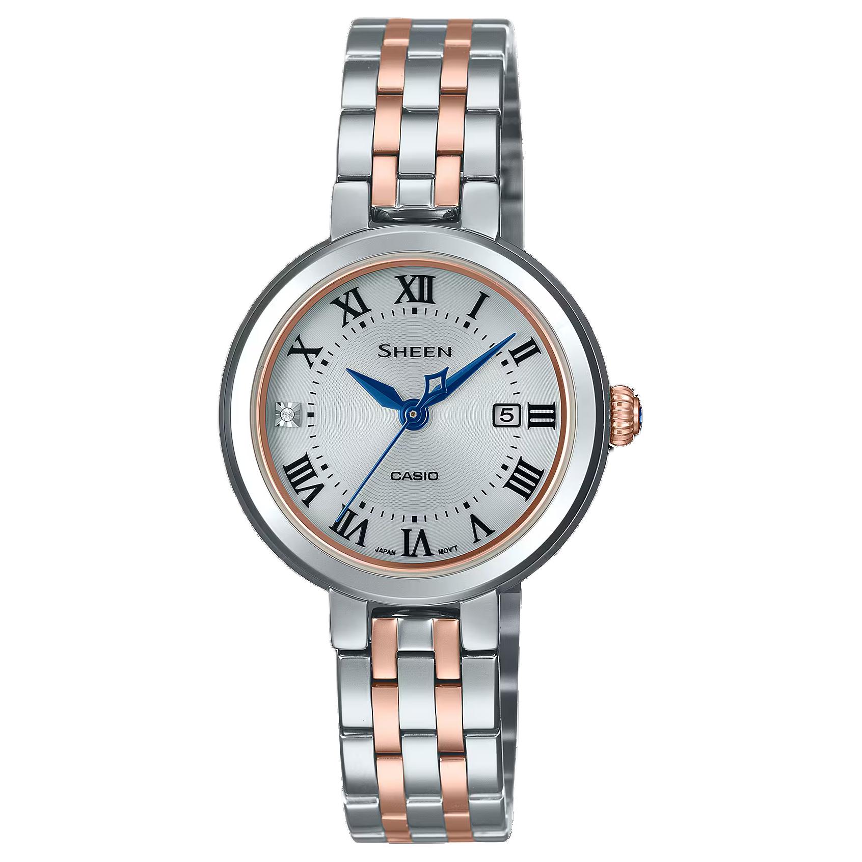 CASIO Women s Silver Watch SHS-4530SPGJ-7AJF Silver Dial
