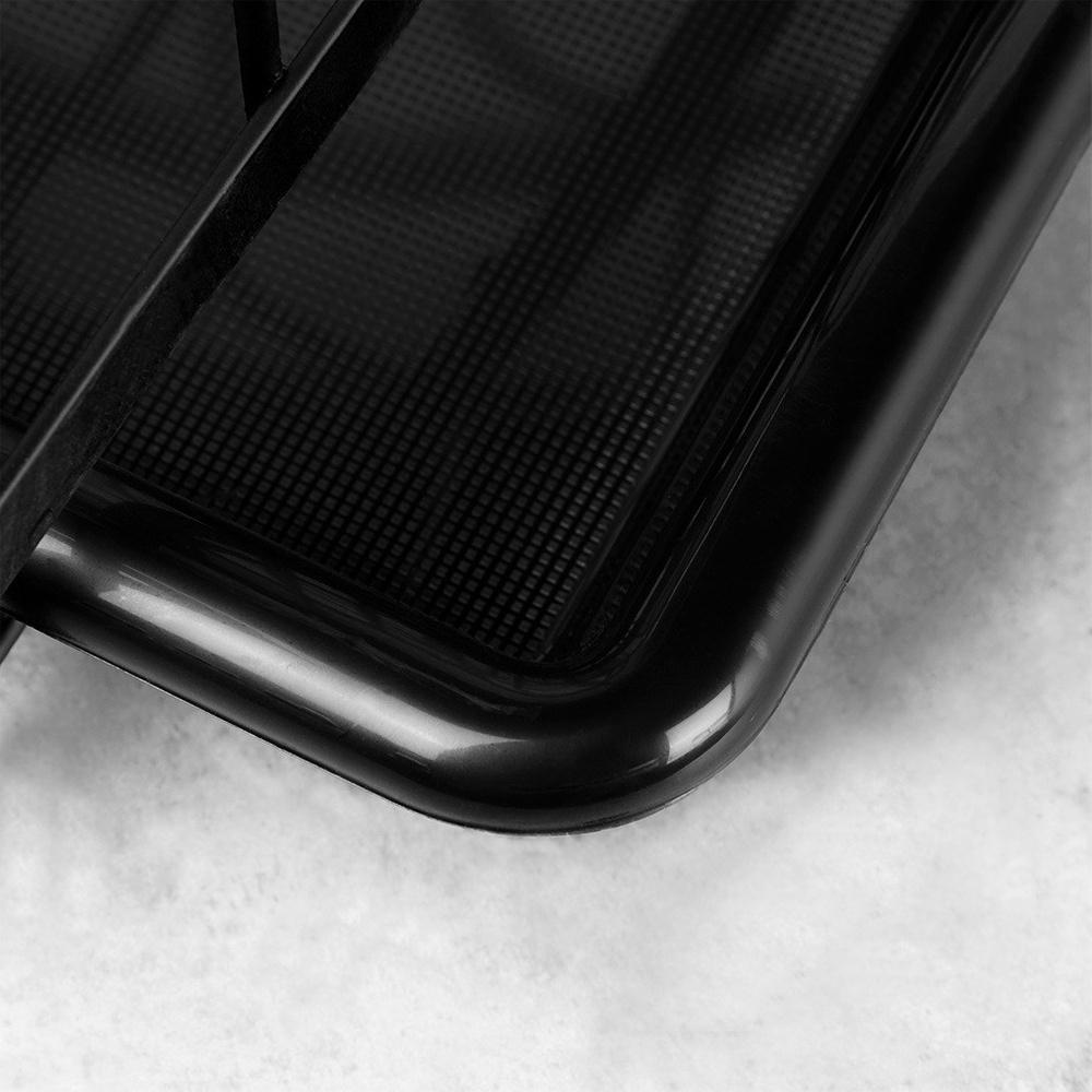 Dish Drainer Plate Stand Lids Metal Black