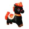 Fluffy Cartoon Steed Doll Chinese Style Zodiac Pony Figurine Plush Horse Doll  Birthday Gift