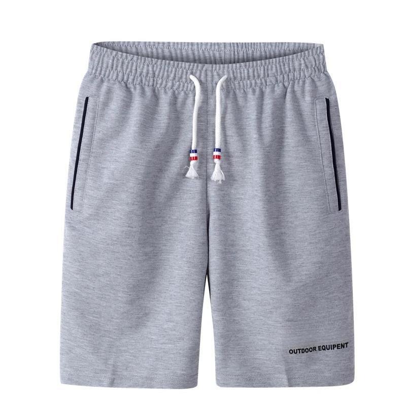 Men's Casual Sports Shorts with Elastic Waistband and Side Pockets