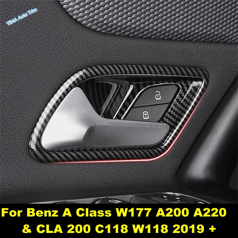 Inner Door Armrest Handle Bowl Decoration Frame Cover Trim Fit For Benz A Class W177 A200 A220 / CLA 200 C118 W118 - 2025