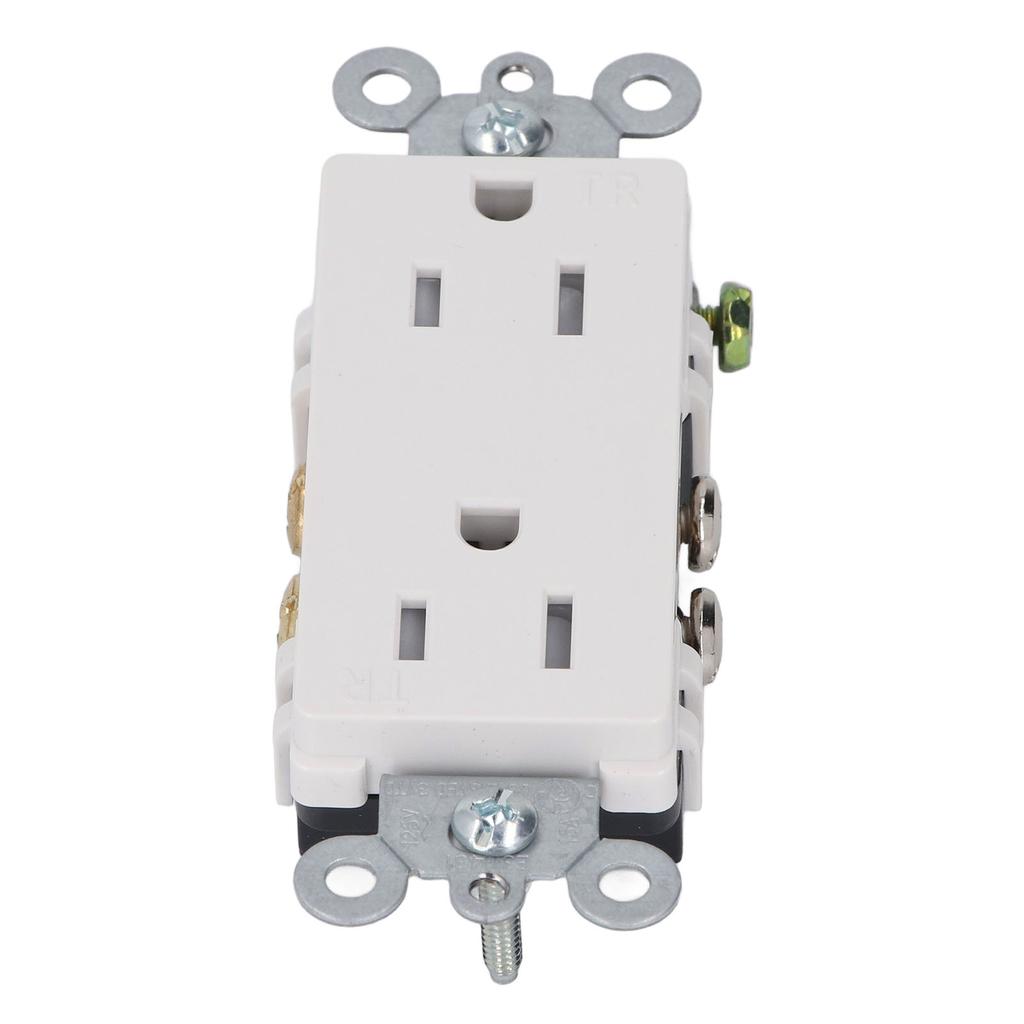 Power Outlet Box Spring Style Weather Proof Socket with Cover Outdoor Duplex Receptacle for RV