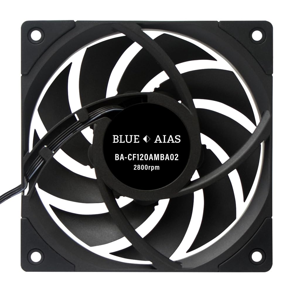 Ainex Copper Shaft FDB Case Quiet and PWM 2800 RPM BA-CF120AMBA02 Fan, 120mm, Durable, Type,