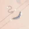 S925 Sterling Silver Moissanite Princess Pendant Necklace - Elegant Women's Fashion Clavicle Chain