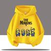 Kids Hoodie The Minions Cartoon Character Walking Print Long Sleeve Sweatshirt Autumn Winter Casual Sport Pullover Tops for Daily Outdoor Activities