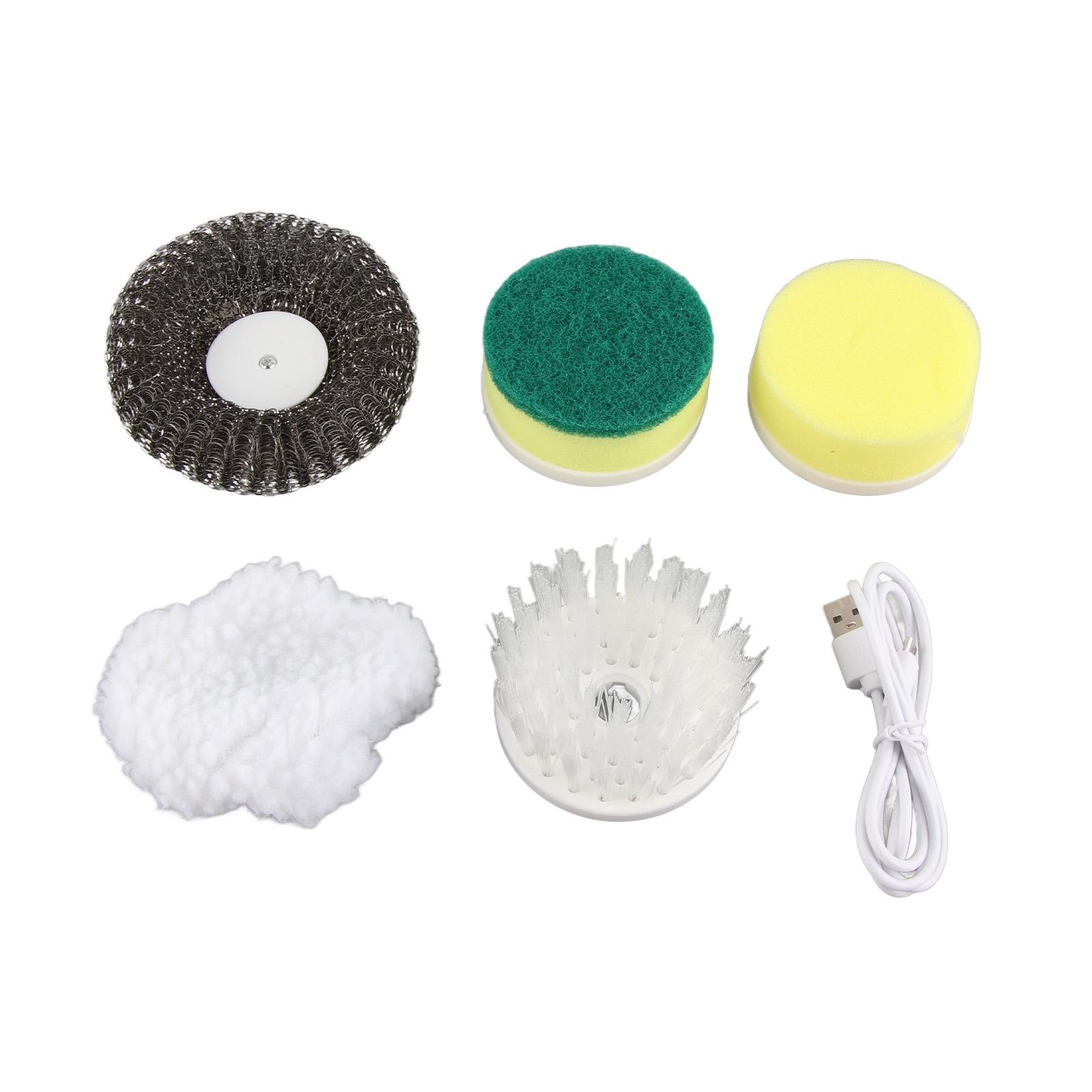 

Электрическая щетка для затирки Перезаряжаемая Ручная Беспроводная Чистка Работающая от Аккумулятора Мощная Щетка с 5 Насадками для Кафельного Пола