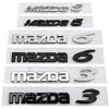 1PCS 3D ABS Car Letter Emblem Badge Sticker for Mazda 3 Mazda 6 - Rear Tail Trunk Decal Auto Exterior Styling Accessories AWD H1