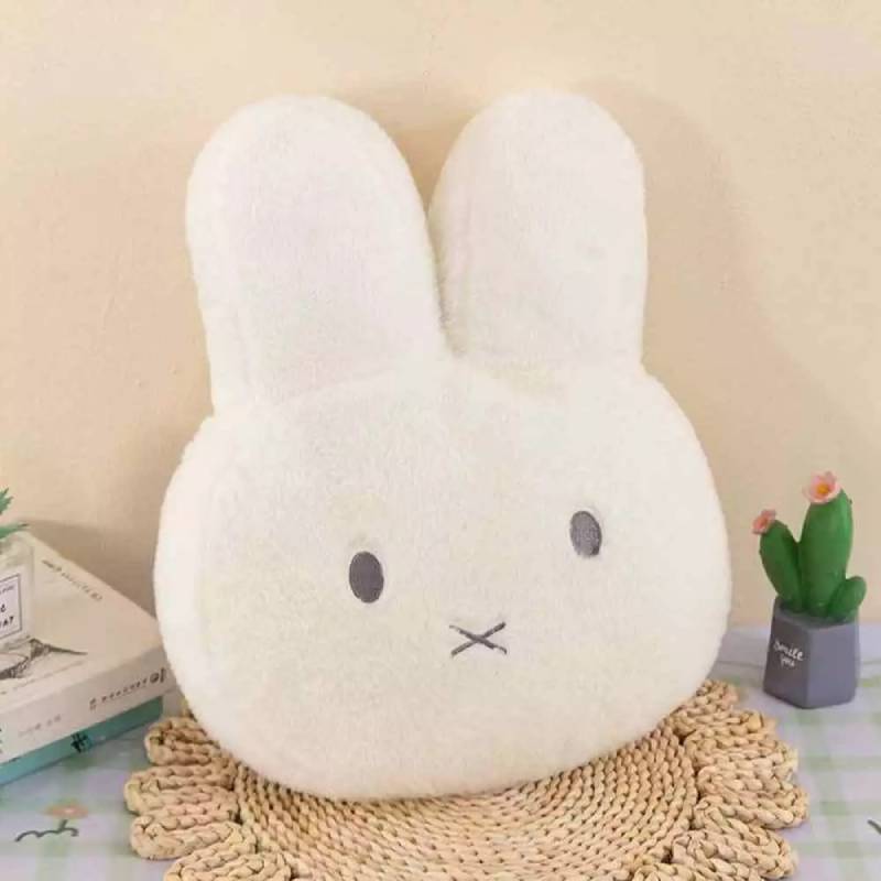 White 40cm Beige Huge Mascot Rabbit Face Sleeping Cushion Hug Pillow Bed