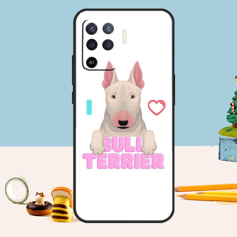 

Bull Terrier Dog Puppies Case For Oppo A76 A96 A16 A17 A57 A60 A40 A80 A18 A38 A58 A78 A98 A15 A54 A74 A94 A6 A5 Pro OPPO A54 5G