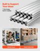 VEVOR 10PCS 2020 Aluminum Extrusion Profile, 48 Inch 1220 Mm, T Slot European Standard Anodized Linear Rail, High-Strength Extruded Aluminum Rail