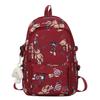 Schoolbag Large Capacity Multi-compartment Leisure Travel Fashion Backpack New Simple Contrasting Color Cute Bear Student Backpack