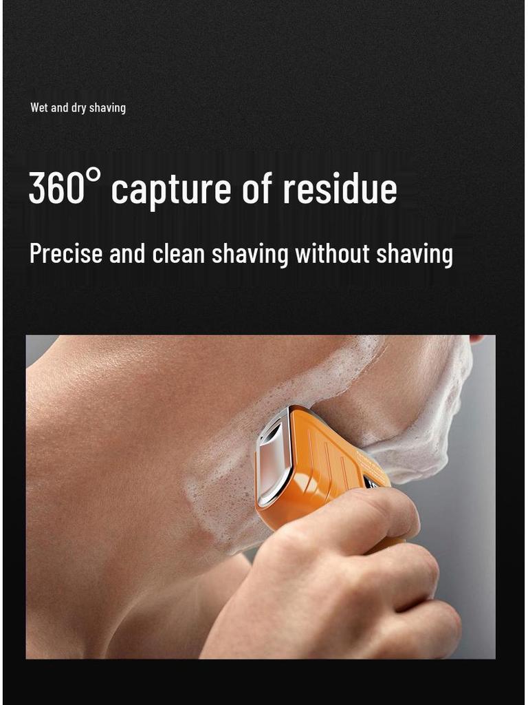 MINI Electric Portable Shaver: USB Rechargeable Double Blade for Car & Home