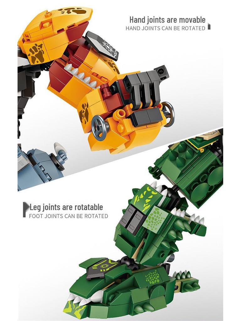 Fangcheng FC1022 Dinozaur Mecha Robot Klocki do Budowania Zabawka dla Dzieci