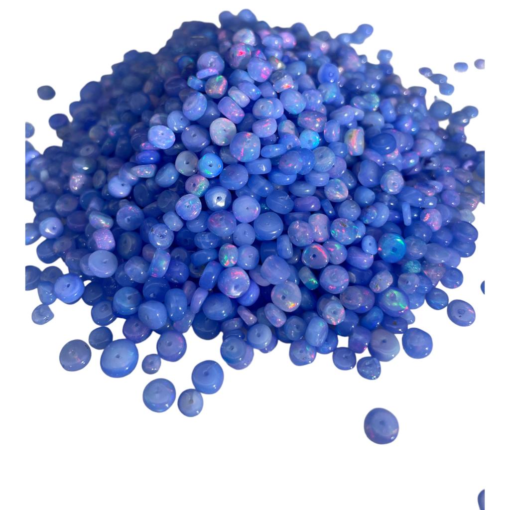 Contas de Opala Etíope Lavanda AAA Pedras Preciosas para Fabricação de Joias 4-5 MM Graduadas