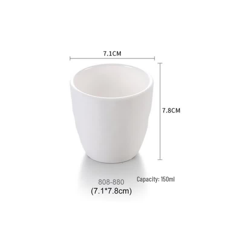 White Melamine Commercial Tea and Water Cup