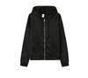 Women's Solid Color Fleece Hooded Sweatshirt with Zipper