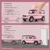 1:36 Pink Heart Model Car for Girls - Douyin Influencer Style Alloy Toy Car