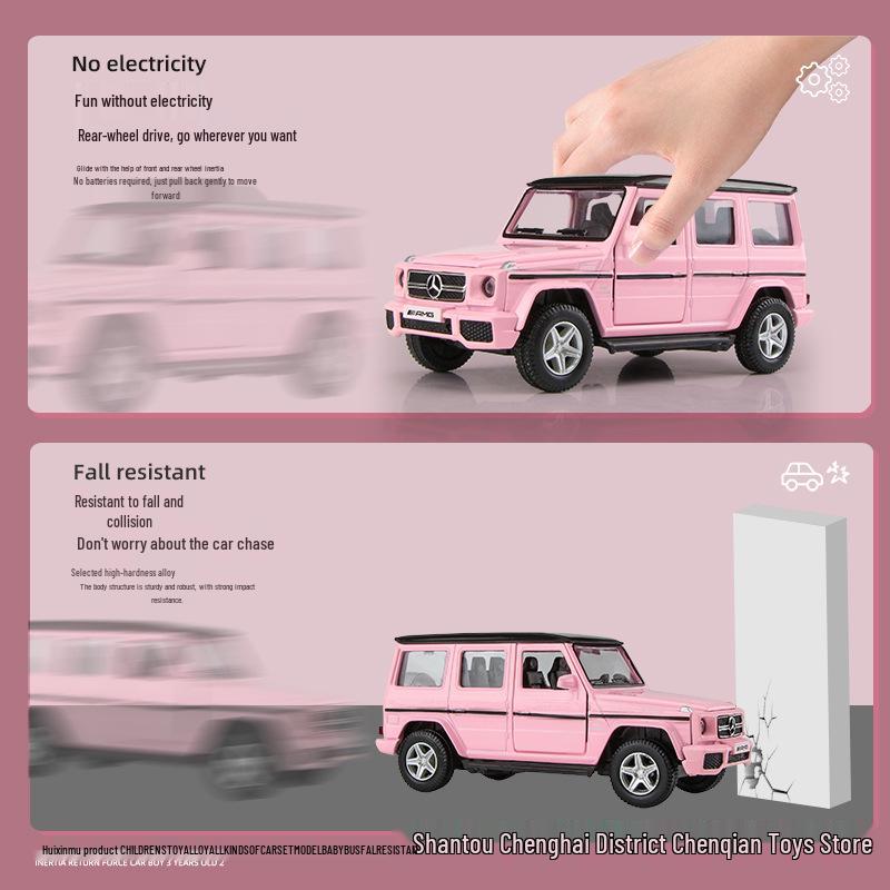 1:36 Pink Heart Model Car for Girls - Douyin Influencer Style Alloy Toy Car