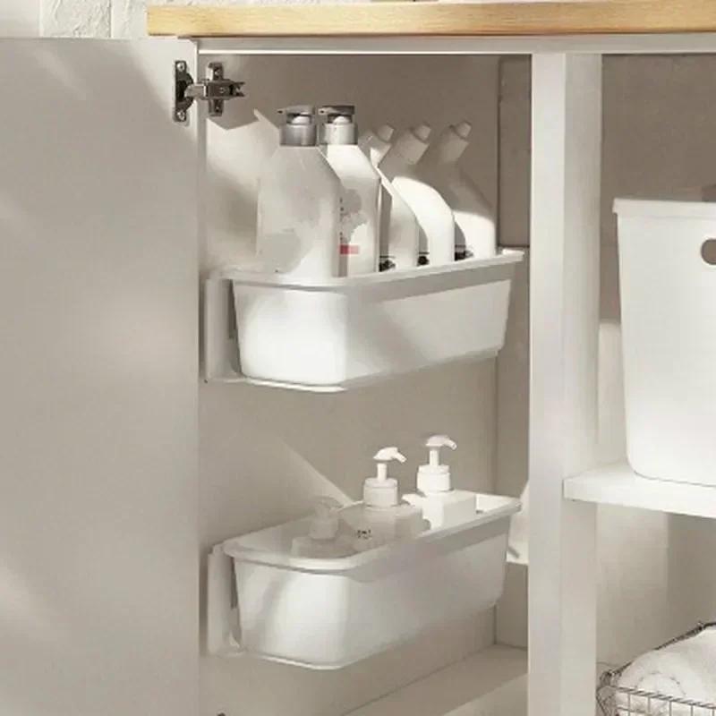 Kitchen Convenience Storage Rack Drawer Organizer Under Sink Bathroom Stand Wall-mounted Storage Shelf Space Saver Closet Boxes