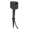 Connected Garden Socket - Brennenstuhl - Model with Stake - 2 Sockets - Black and Green - 40m Range