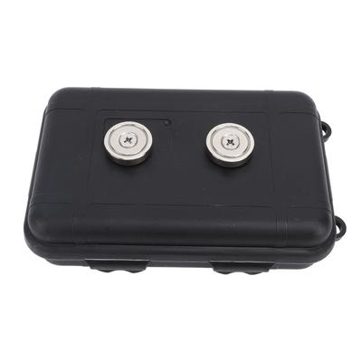 Magnetický úložný box 15.5x10x4.5cm Vodotěsný Magnetický držák na klíče pod auto se 4 bezpečnostními přezkami