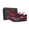 Air Force 1 Crime Scene Slip Resistant Cushioning Low Top Skateboard Shoes Unisex Black Red CW2288-001(Team69-SBOX)