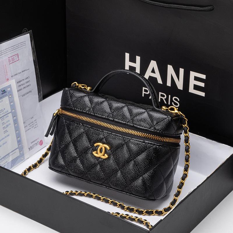 Xiaoxiangfeng Classic Grid Chain Box Bag Hand-held New Lunch Fashionable Shoulder Versatile Crossbody