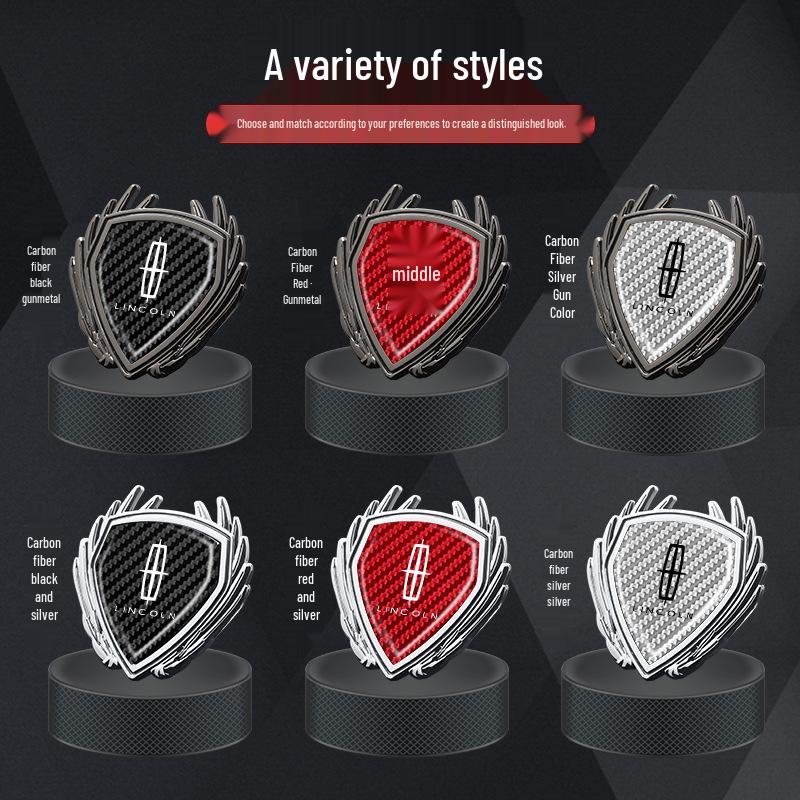 Lincoln Adventure MKC Aviator MKT Body Side Window Metal Badge Logo Sticker