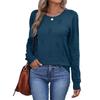 Women Fashion Pullover Sweater R-Neck Long Sleeve Shirts Blouse Knit Casual Cozy Clouds Top