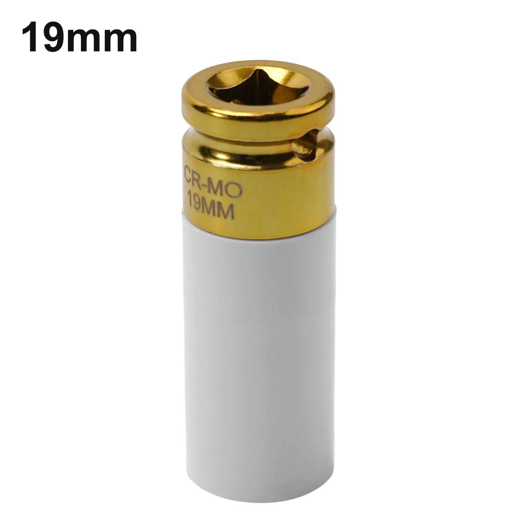 17 19 21mm Colorful Sleeve Tire Protection Sleeve Deep Nut Socket Alloy Wheel Wrenches Sockets Nut Socket Hand Too