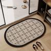 Vintage Bathroom Mat Luxury High-End Diatomaceous Earth Water-Absorbent Non-Slip Bathroom Shower Room Door Quick-Dry Foot Mat