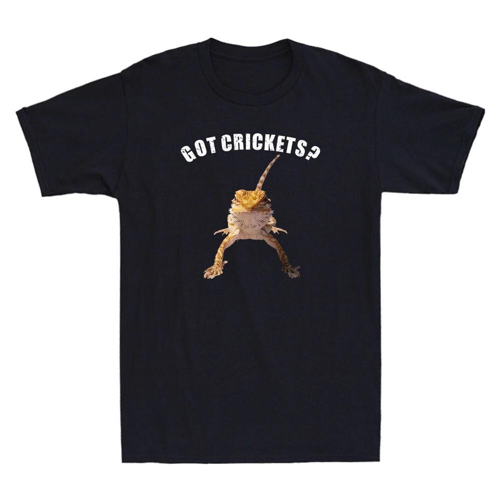 Got Crickets Bearded Dragon Funny Lizard Reptile Lover Gift Vintage Mens T-Shirt XL